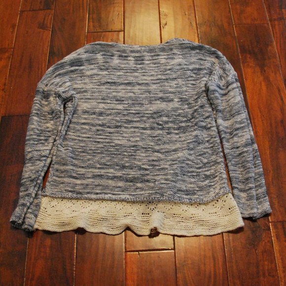 Altar'd State Blue & White Knit Sweater - Picture 2 of 5
